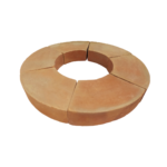 tijolo curvinho vermelho com 6 montado